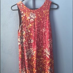 short red floral dress